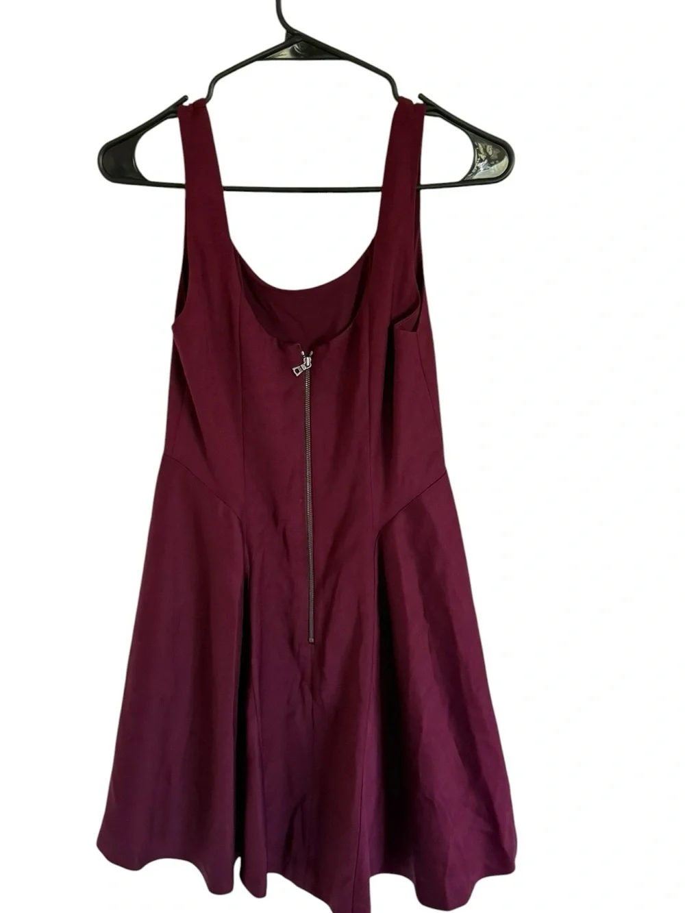 Alice + Olivia Burgundy Skater Mini Dress